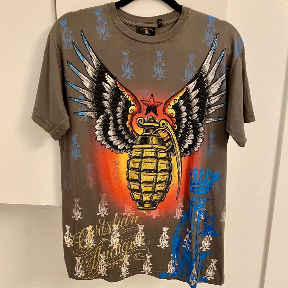 Vintage Christian Audigier T Shirt